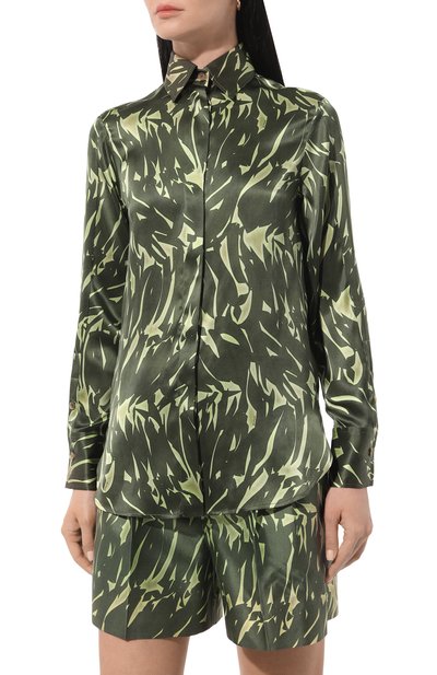 Атласная блузка KITON, арт. D55442K0978C, фото 3