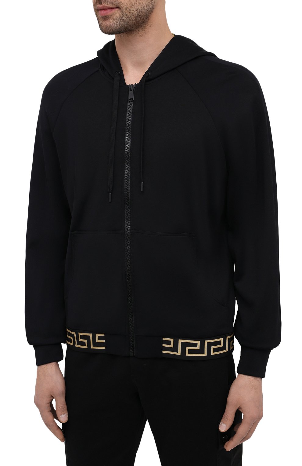 Толстовка VERSACE черного цвета по цене 69400 руб., арт. AGU03005/A233025, фото 3 Толстовка VERSACE, арт. AGU03005/A233025, фото 3