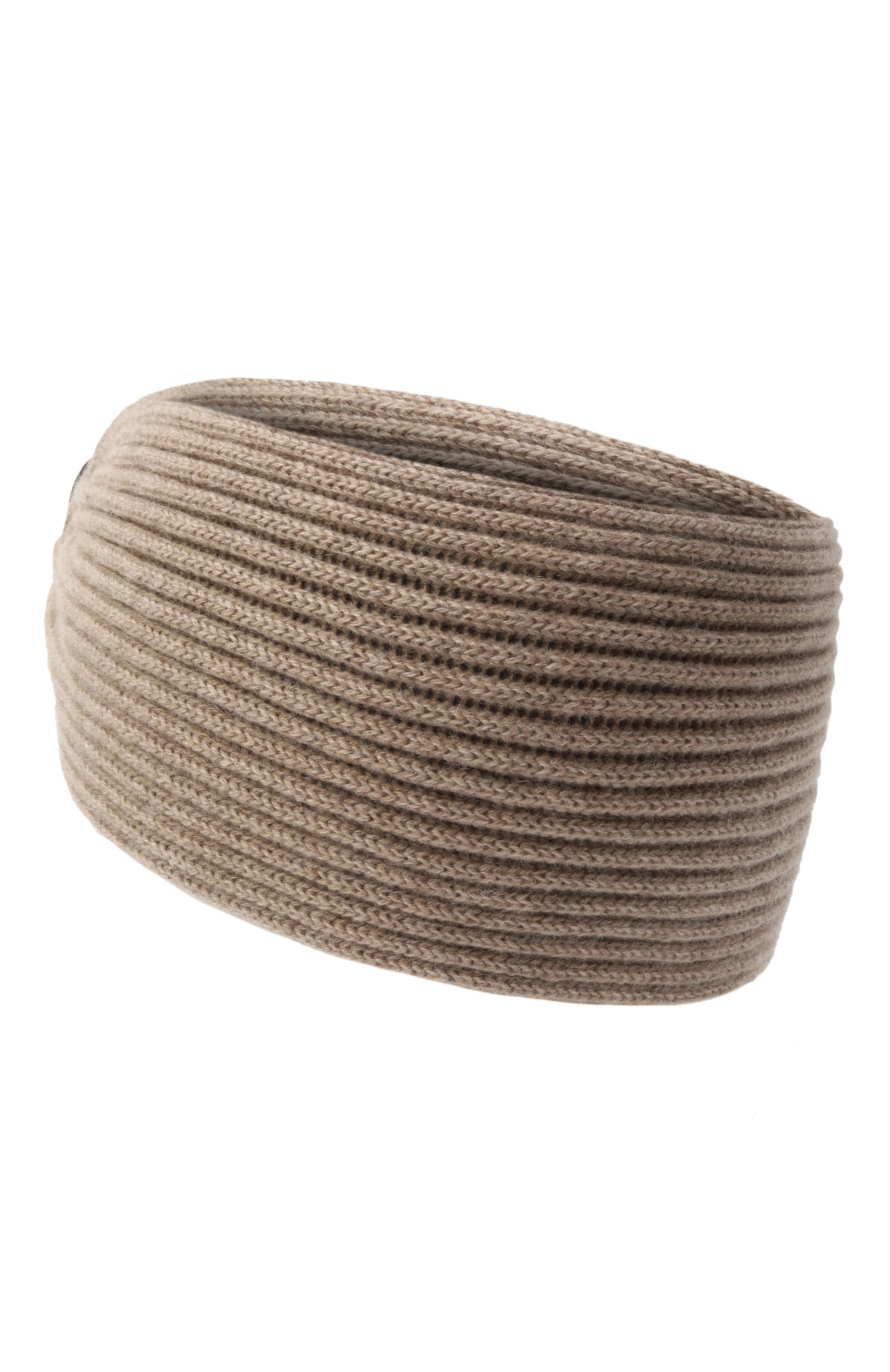 Кашемировая повязка на голову INVERNI темно-бежевого цвета по цене 19950 руб., арт. 4934 FM, фото 2 Кашемировая повязка на голову INVERNI, арт. 4934 FM, фото 2