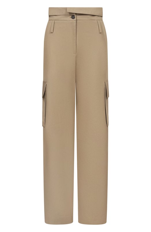 Хлопковые брюки-карго Iro WP23INDRA Бежевый WP23INDRA