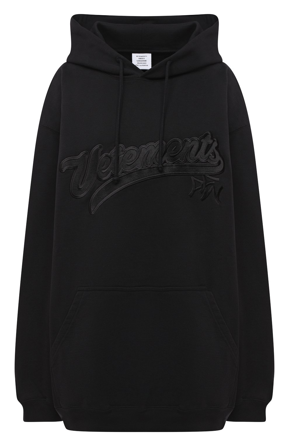 Хлопк овое худи VETEMENTS, арт. UAH21TR541 1606/W, фото 1