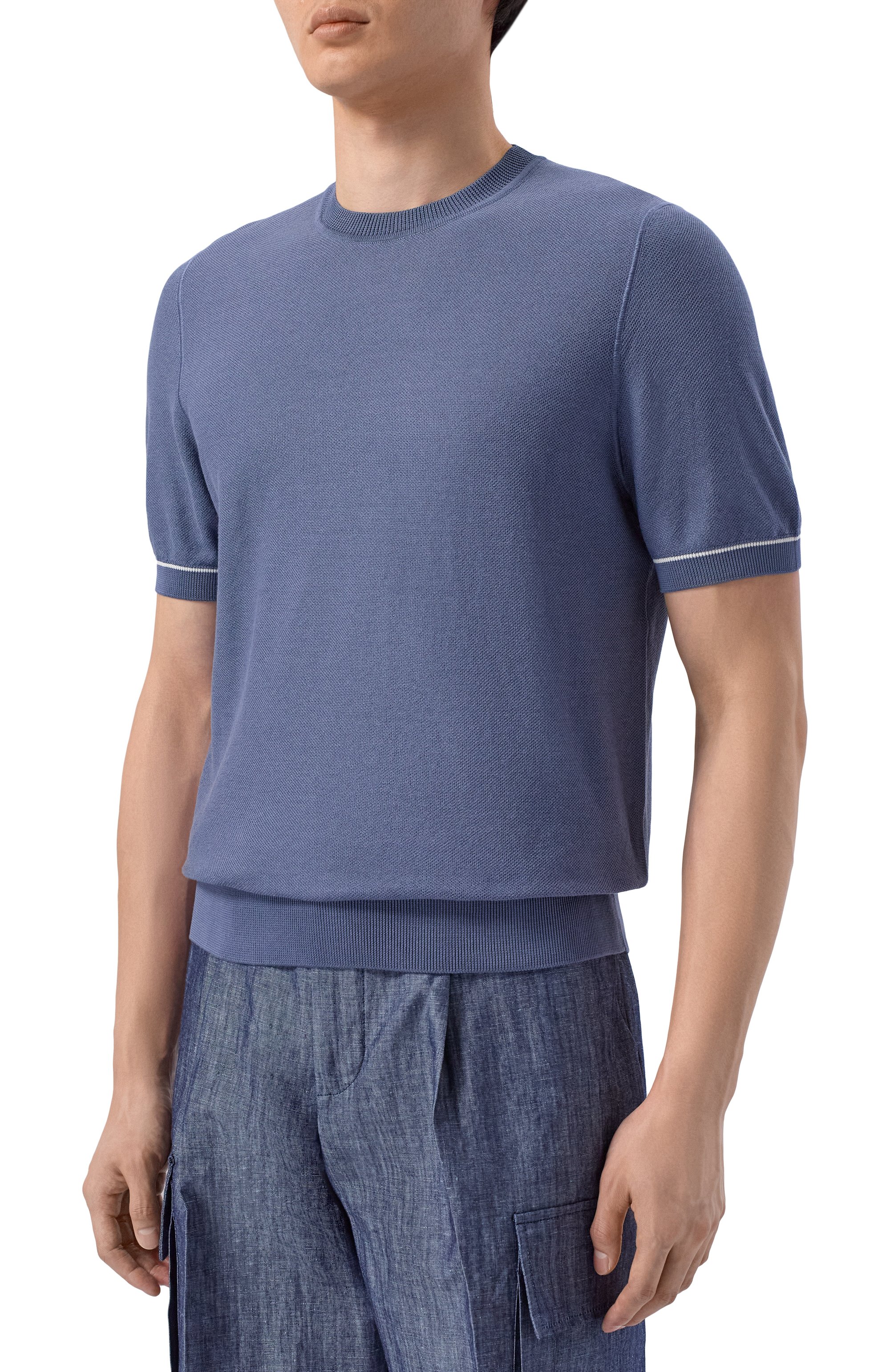 Джемпер из хлопка и лиоцелла BOSS, арт. 50560482, фото 3