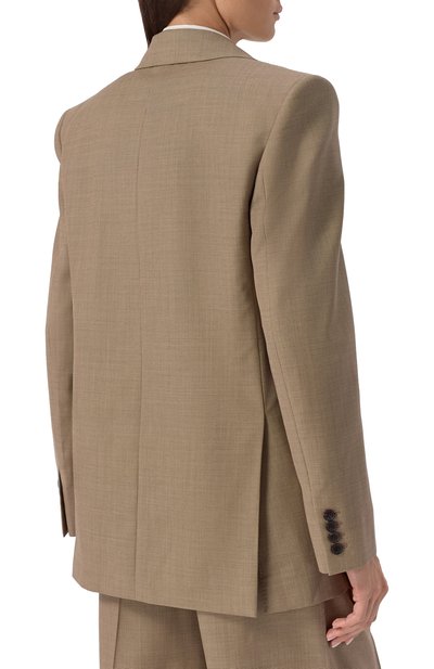 Шерстяной жакет SAINT LAURENT бежевого цвета по цене 399000 руб., арт. 821942/Y1I25, фото 4 Шерстяной жакет SAINT LAURENT, арт. 821942/Y1I25, фото 4