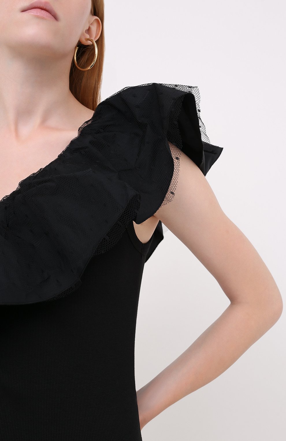 Хлопковое платье REDVALENTINO, арт. UR3MJ04T/5C4, фото 5