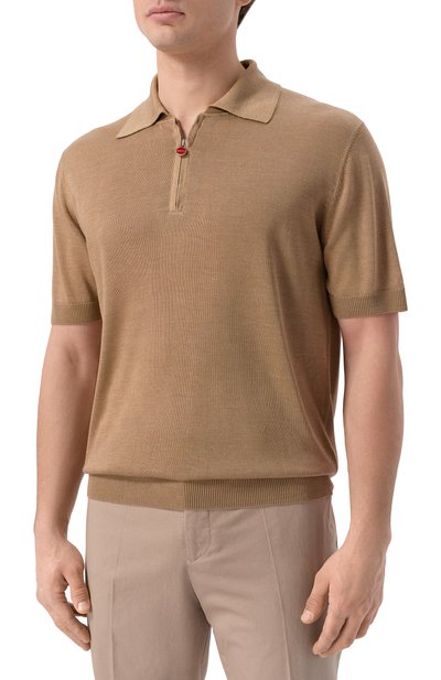 Шелковое поло KITON, арт. UMK0851, фото 3