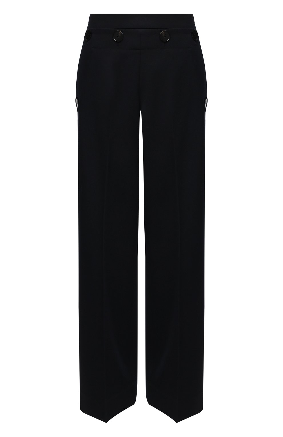 Шерстяные брюки JIL SANDER темно-синего цвета по цене 105500 руб., арт. JSWR305300-WR202000, фото 1 Шерстяные брюки JIL SANDER, арт. JSWR305300-WR202000, фото 1