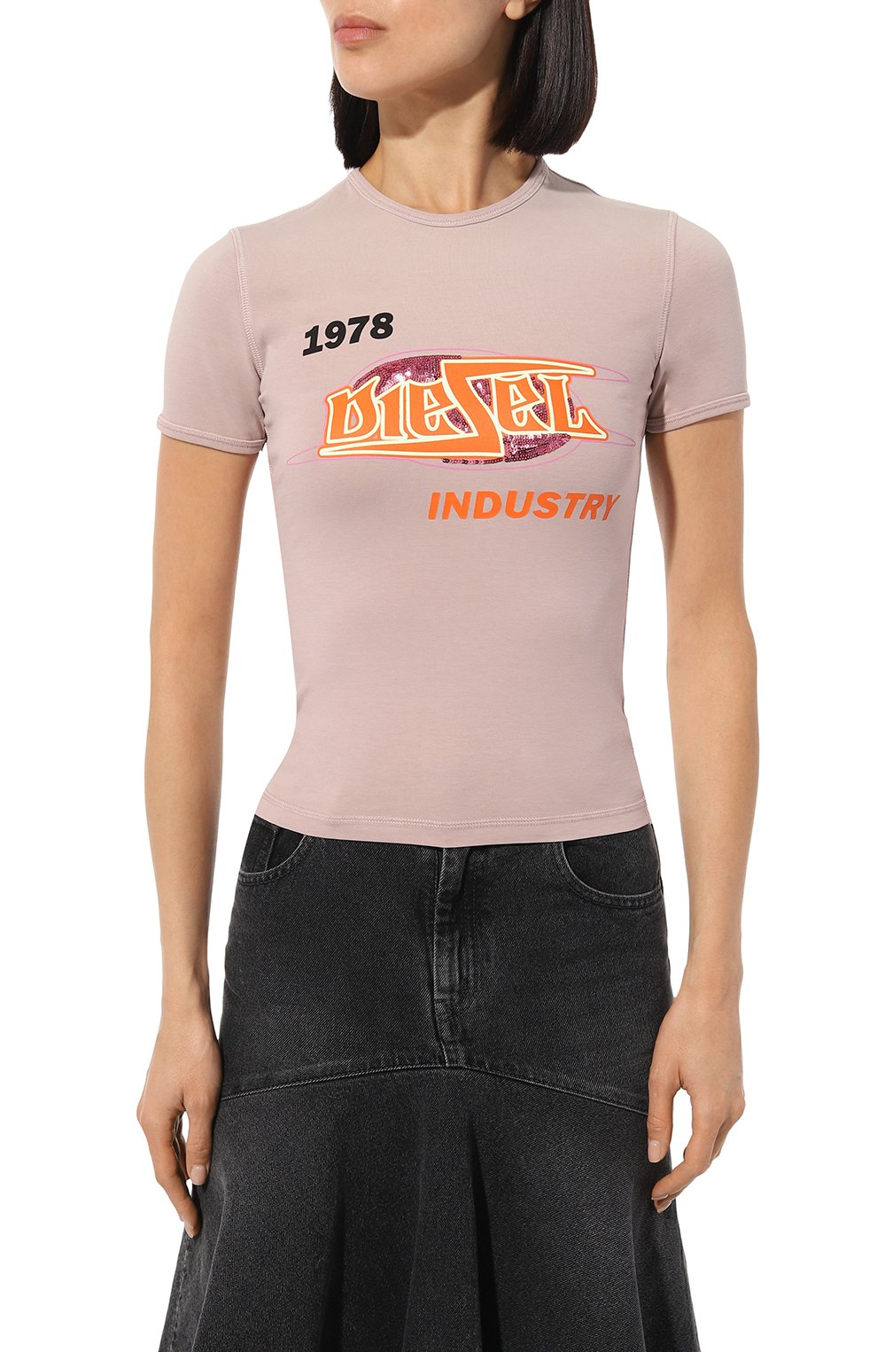 Хлопковая футболка DIESEL, арт. A15383/0QJAP, фото 3