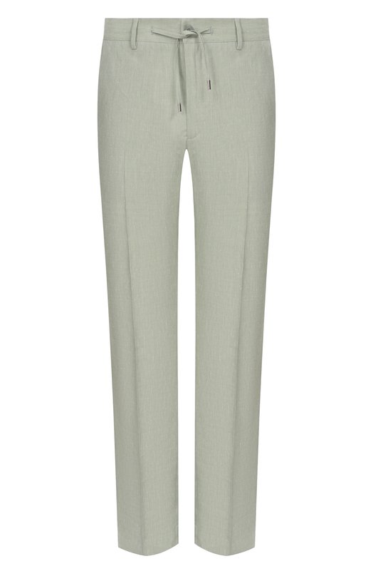 Брюки изо льна и шерсти Stefano Ricci M1T610002H/WL003L Зелёный M1T610002H/WL003L