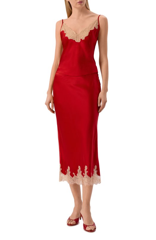 Шелковая юбка Kiki De Montparnasse H252SK082 Красный  H252SK082 Фото 2