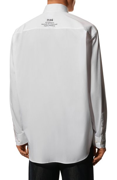 Хлопковая рубашка VETEMENTS, арт. UA53SH450W 1001/M, фото 4