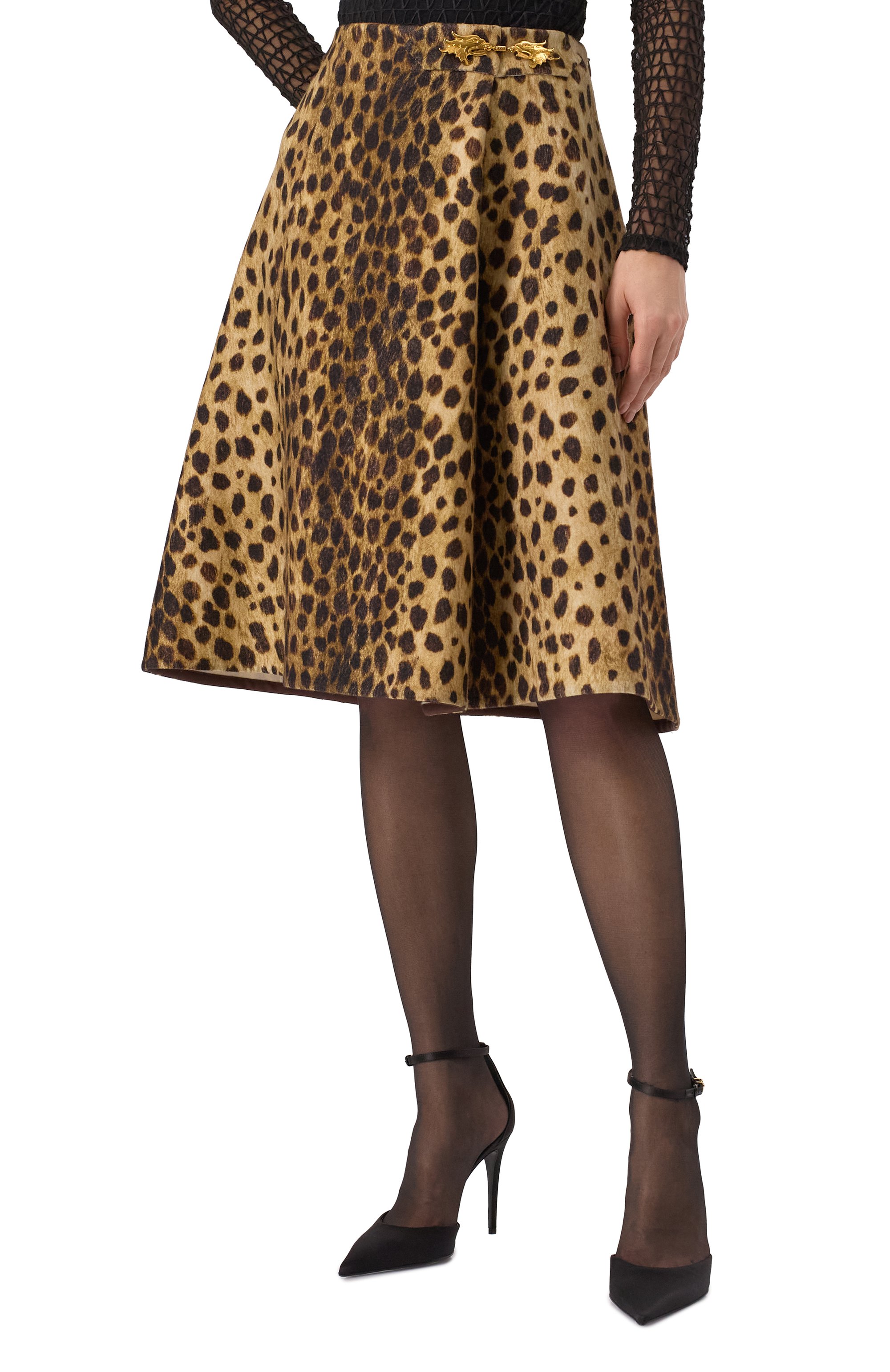 Шерстяная юбка VALENTINO, арт. 6B3RACE391A, фото 3