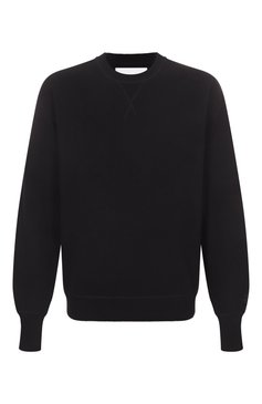 Мужской кашемировый джемпер JIL SANDER черного цвета, арт. J47GP0193-J13276 | Фото 1 (Рукава: Длинные; Длина (для топов): Стандартные; Материал внешний: Кашемир, Шерсть; Мужское Кросс-КТ: Джемперы; Принт: Без принта; Вырез: Круглый; Стили: Кэжуэл)