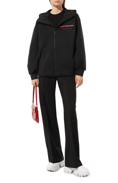 Толстовка prada linea rossa PRADA черного цвета по цене 160000 руб., арт. 138557-LJ4-F0002-202, фото 2 Толстовка prada linea rossa PRADA, арт. 138557-LJ4-F0002-202, фото 2