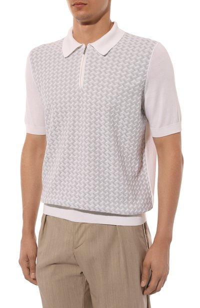 Поло из шелка и хлопка ZILLI, арт. KZP002M0145VMEXC0, фото 3