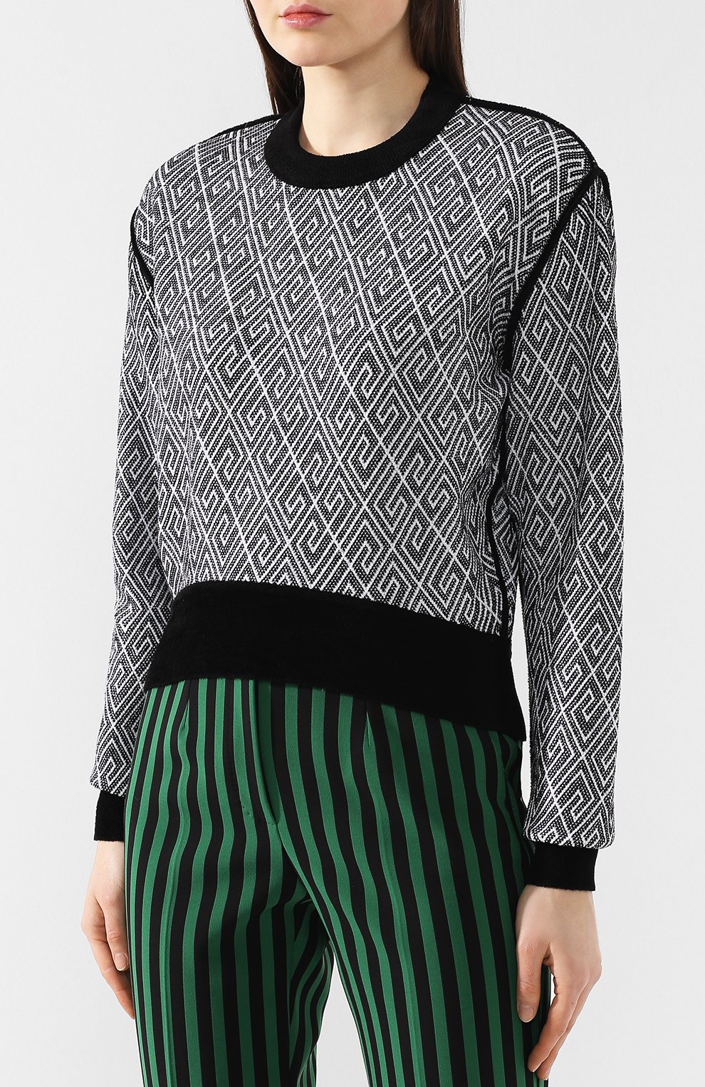 Пуловер из смеси хлопка и вискозы GIVENCHY, арт. BW905T4Z3W, фото 3