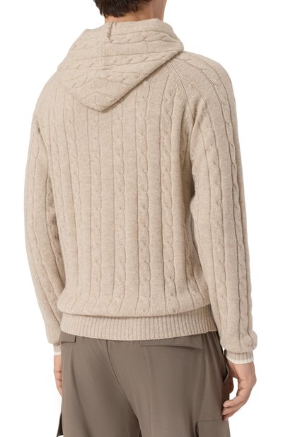 Худи из шерсти и кашемира L.B.M. 1911 бежевого цвета по цене 66200 руб., арт. 6379/59506, фото 4 Худи из шерсти и кашемира L.B.M. 1911, арт. 6379/59506, фото 4