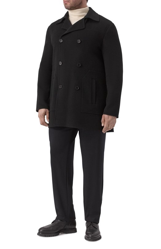 Шерстяные брюки Stefano Ricci M1T5100180/WPL01S/66 Чёрный  M1T5100180/WPL01S/66 Фото 2