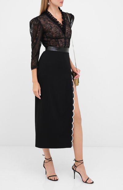 Юбка ULYANA SERGEENKO черного цвета по цене 115000 руб., арт. GNM003SS20P (0003р20), фото 2 Юбка ULYANA SERGEENKO, арт. GNM003SS20P (0003р20), фото 2