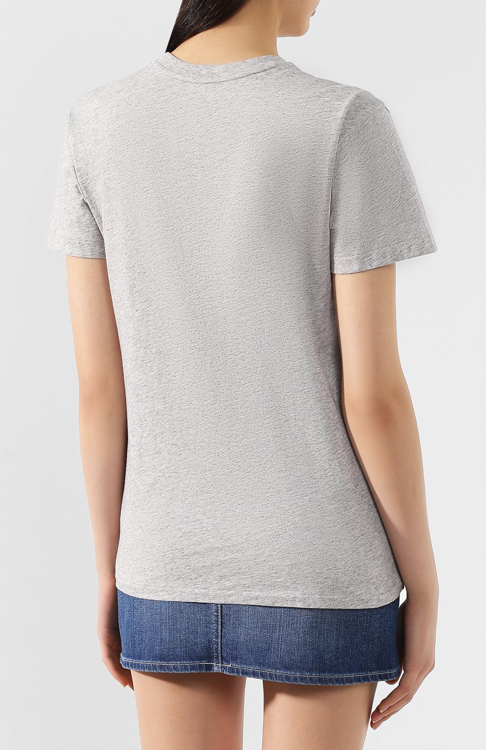 Хлопковая футболка POLO RALPH LAUREN серого цвета по цене 8375 руб., арт. 211744685, фото 4 Хлопковая футболка POLO RALPH LAUREN, арт. 211744685, фото 4