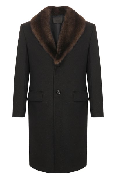 Мужское пальто с воротником из соболя MVST, арт. M26.1MM.CM05.1/99013-CASHMERE+SABLE SILVER 3