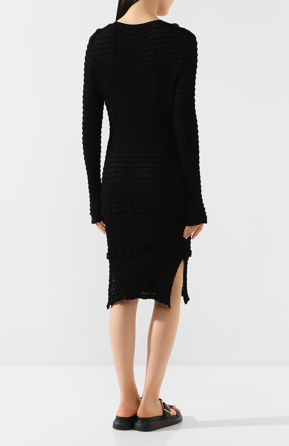 Платье из смеси хлопка и шерсти ACNE STUDIOS, арт. A20188/W, фото 4