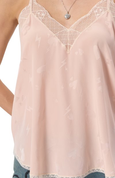 Шелковый топ ZADIG AND VOLTAIRE, арт. WWCR01257, фото 5