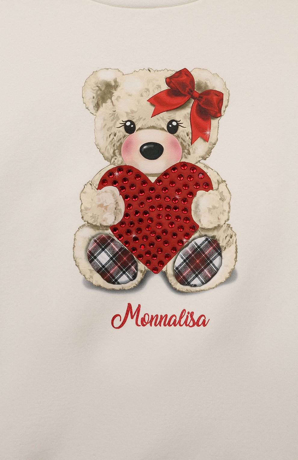 Хлопковый свитшот MONNALISA, арт. 19D638, фото 3