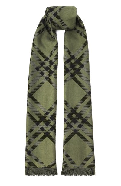 Мужской шарф из шерсти и шелка BURBERRY, арт. 8112463