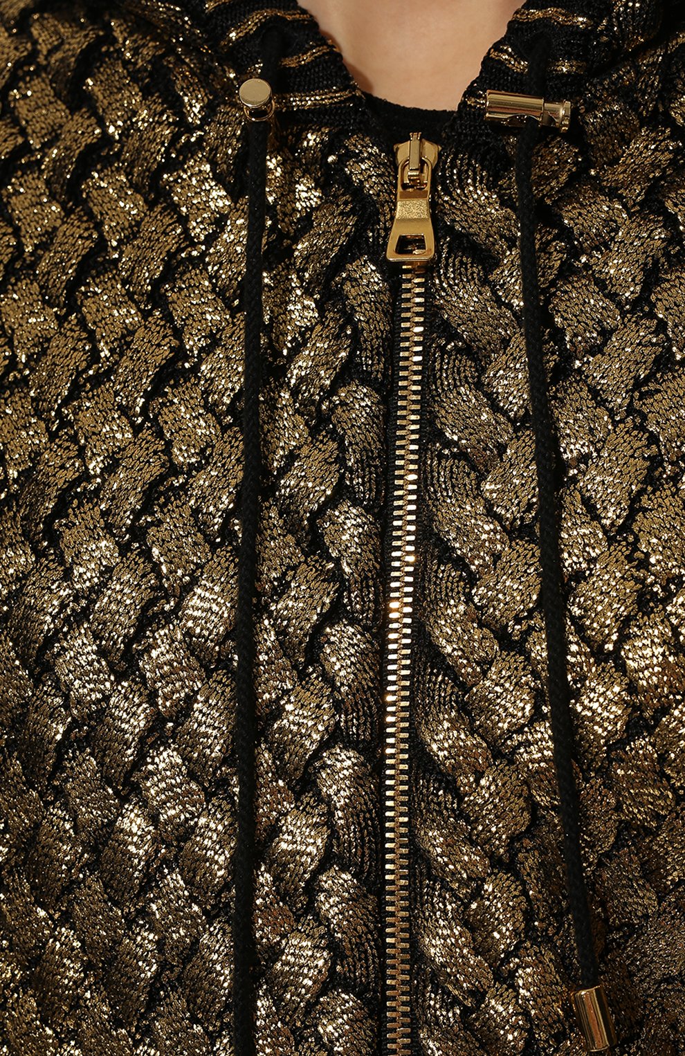 Кардиган BALMAIN золотого цвета по цене 238500 руб., арт. SF43795/K390, фото 5 Кардиган BALMAIN, арт. SF43795/K390, фото 5