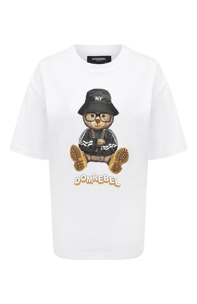 Женская хлопковая футболка DOMREBEL, арт. NY BEAR/T-SHIRT