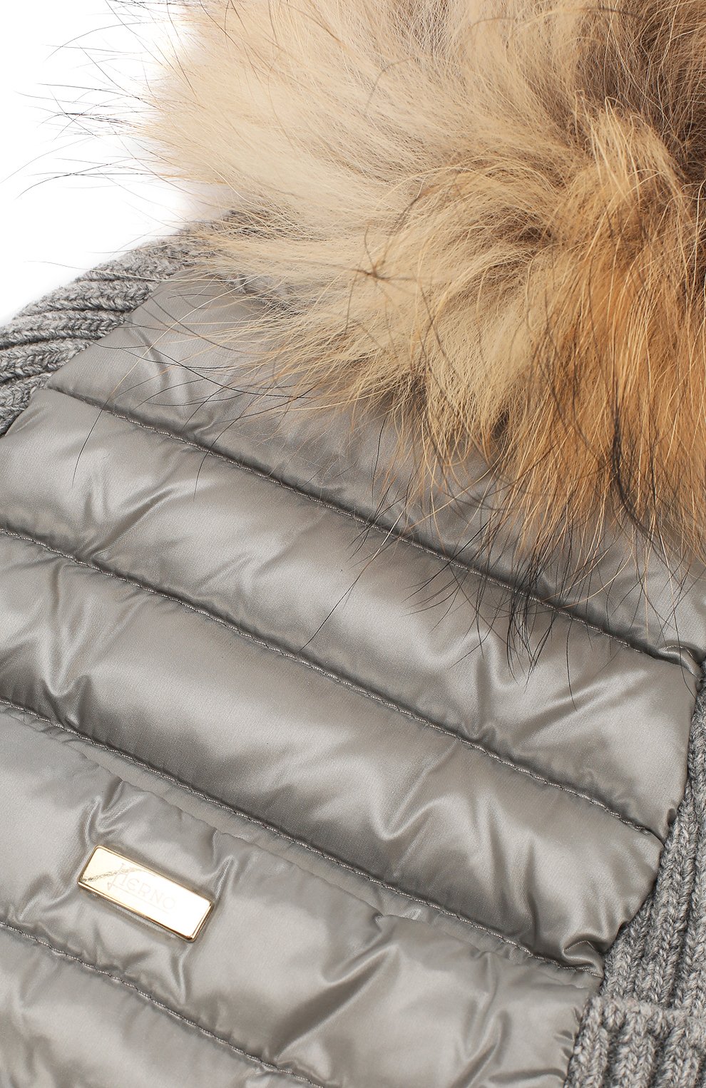 Утепленная шапка с меховым помпоном HERNO, арт. BER001G/12017, фото 3