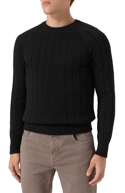 Джемпер из шерсти и кашемира GRAN SASSO черного цвета по цене 39800 руб., арт. 23135/19657, фото 3 Джемпер из шерсти и кашемира GRAN SASSO, арт. 23135/19657, фото 3