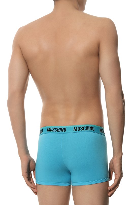 Хлопковые боксеры Moschino A1314/4406 Голубой  A1314/4406 Фото 3
