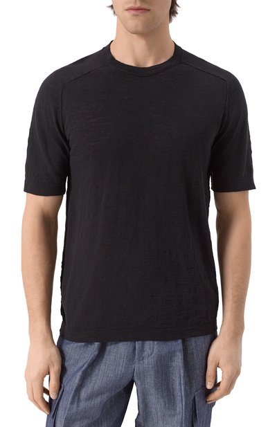 Футболка из хлопка и льна TRANSIT, арт. CFUTRZ8431, фото 3