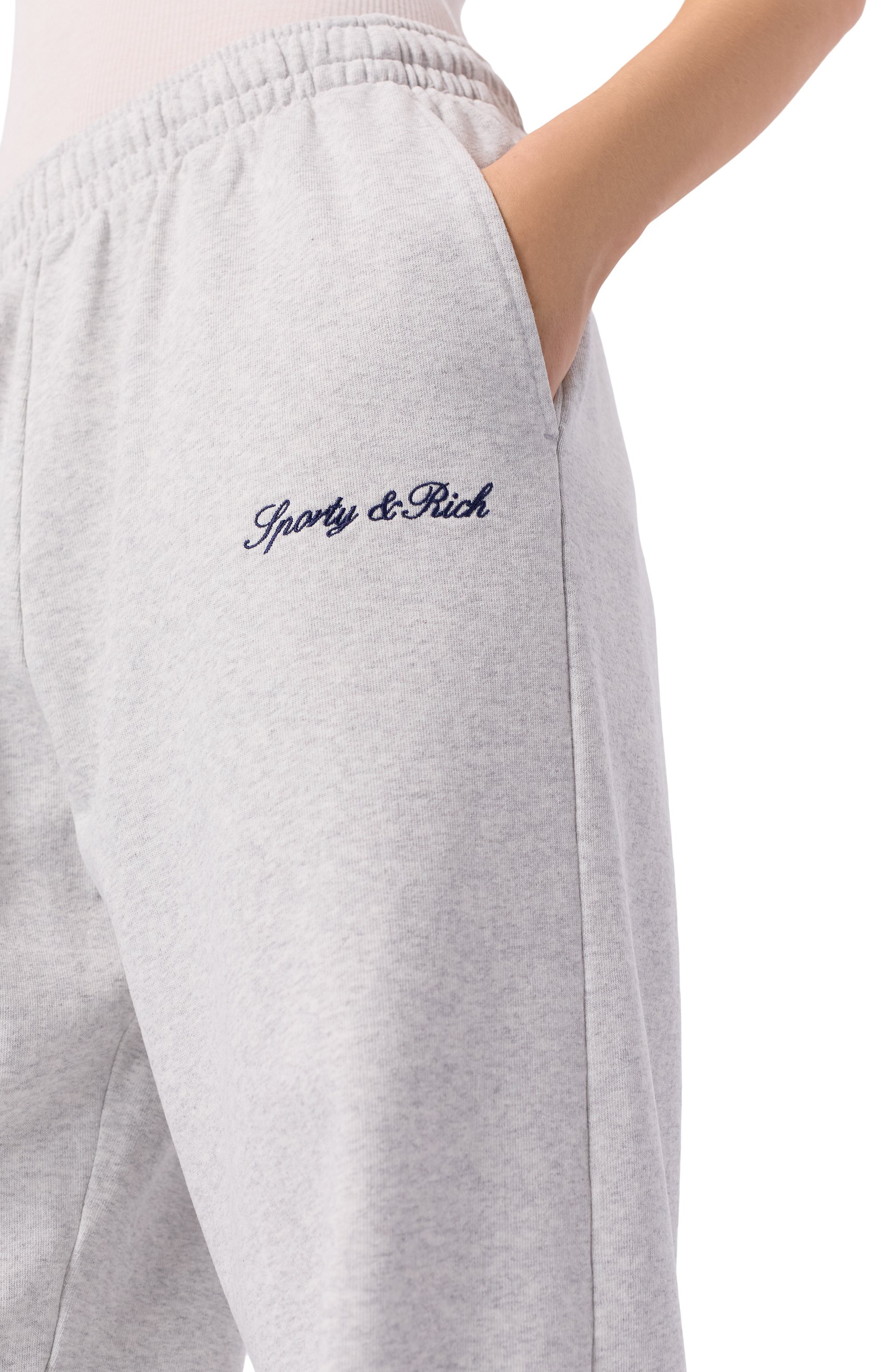 Хлопковые брюки SPORTY AND RICH, арт. PA05568326GY03, фото 5