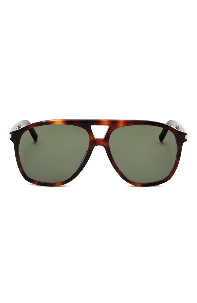 Женские солнцезащитные очки SAINT LAURENT коричневого цвета, арт. SL 596 DUNE 002 | Фото 3 (Нос: Не проставлено; Региональные ограничения белый список (Axapta Mercury): Не проставлено; Тип очков: С/з; Материал: Пластик; Оптика Гендер: оптика-женское; Очки форма: Авиаторы)