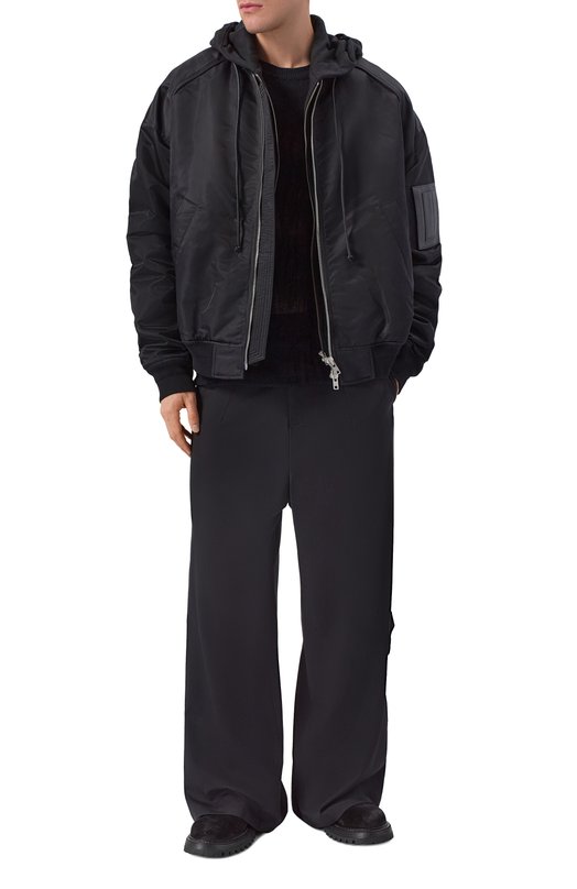 Шерстяные брюки Isabel Benenato UW36S26 Чёрный  UW36S26 Фото 2