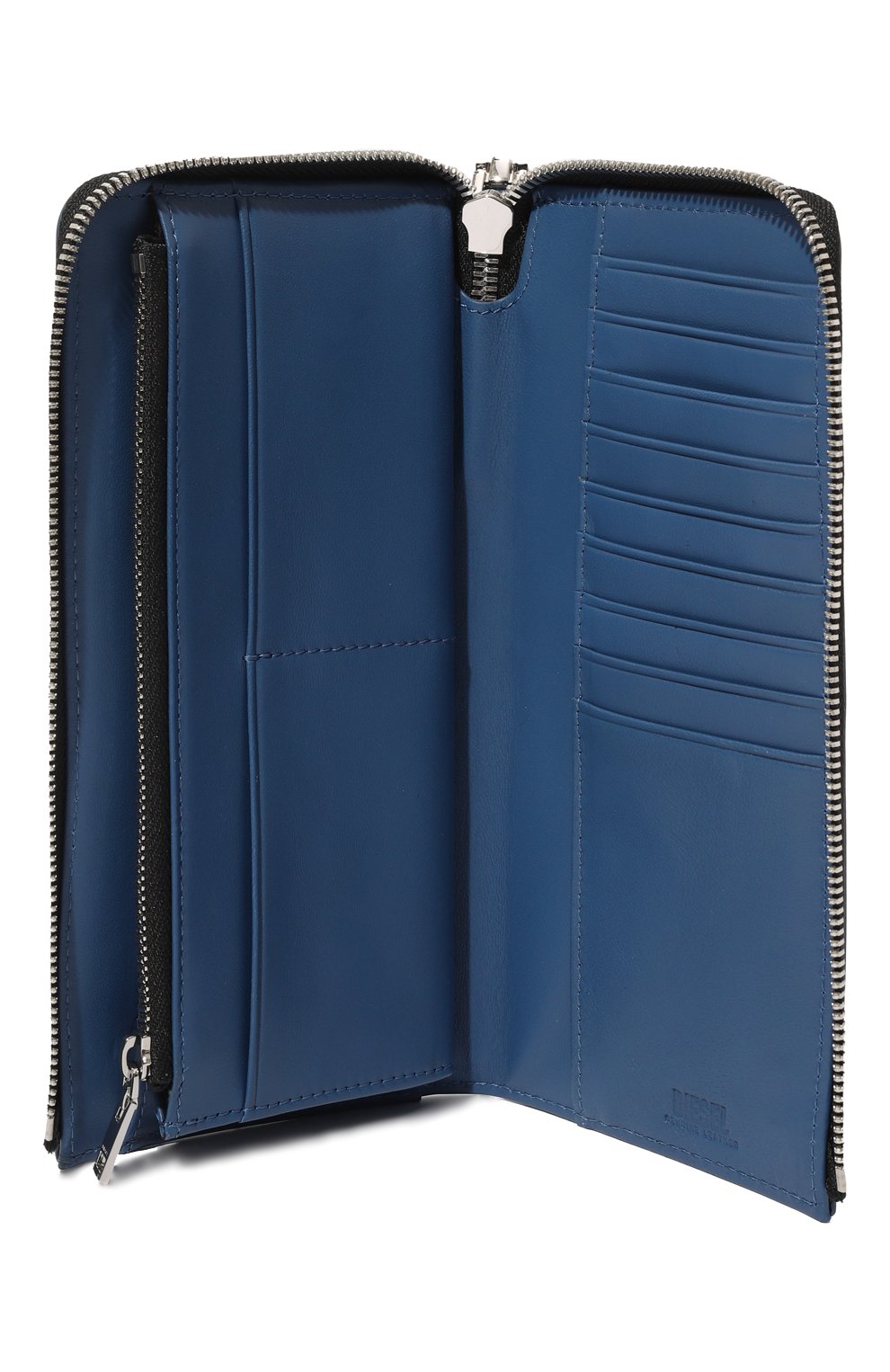 Кожаное портмоне DIESEL синего цвета по цене 16650 руб., арт. X08190/PS679, фото 3 Кожаное портмоне DIESEL, арт. X08190/PS679, фото 3