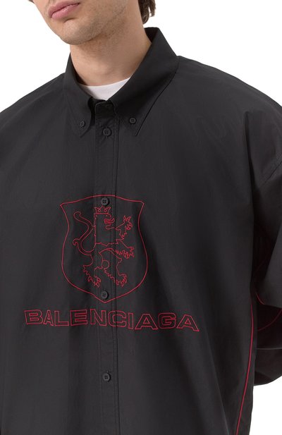 Хлопковая рубашка BALENCIAGA, арт. 814601/TNM60, фото 5
