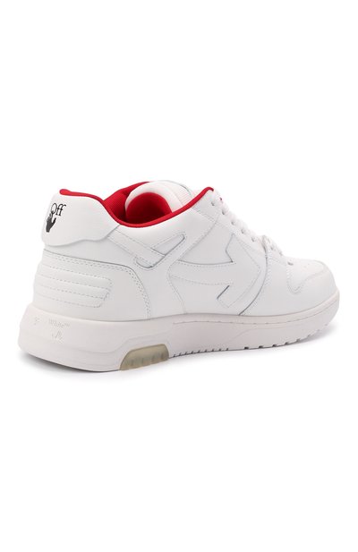 Кожаные кеды out of office OFF-WHITE, арт. 0MIA189F21LEA0030125, фото 4