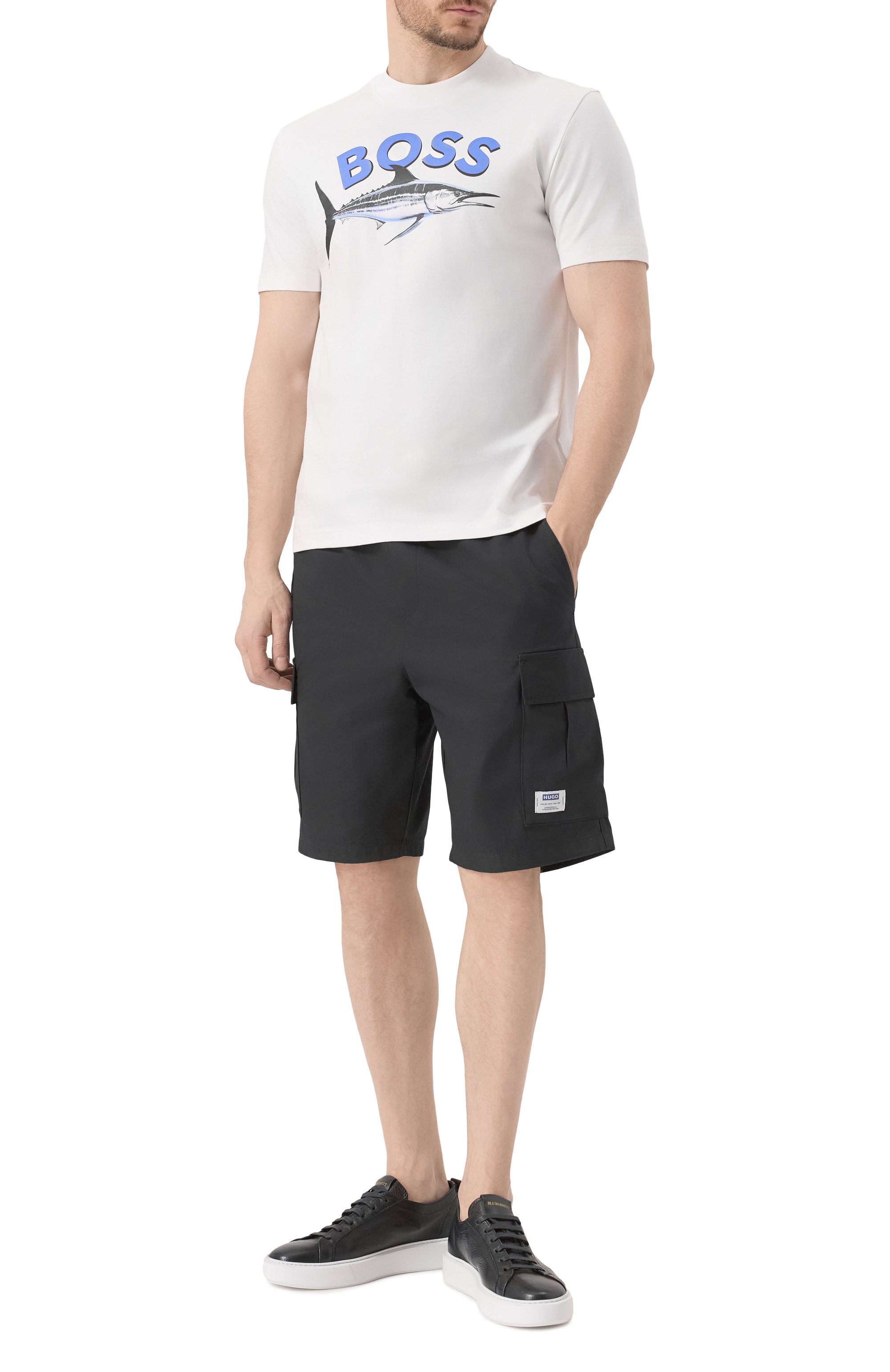 Хлопковая футболка BOSS ORANGE, арт. 50539196, фото 2