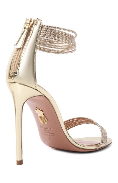 Кожаные босоножки sway 105 AQUAZZURA, арт. SWYHIGS0-SSY-S0G, фото 5