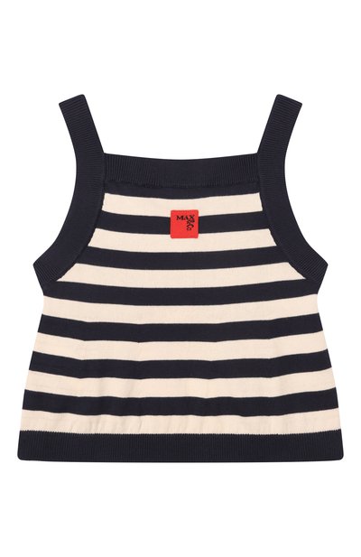 Хлопковая майка MAX&CO темно-синего цвета по цене 11850 руб., арт. MX0294/MX00Y, фото 2 Хлопковая майка MAX&CO, арт. MX0294/MX00Y, фото 2