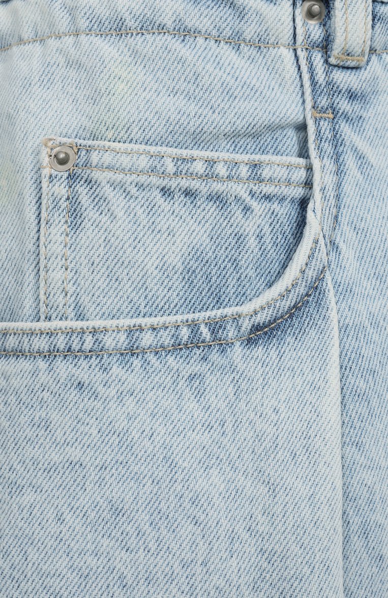Женские джинсы ISABEL MARANT ETOILE голубого цвета, арт. 25PPA0501FB/C1H01E | Фото 6 (Материал внешний: Хлопок, Деним, Лен; Длина (брюки, джинсы): Стандартные; Кросс-КТ: Деним; Стили: Кэжуэл; Детали: Делаве; Силуэт Ж (брюки и джинсы): Прямые)