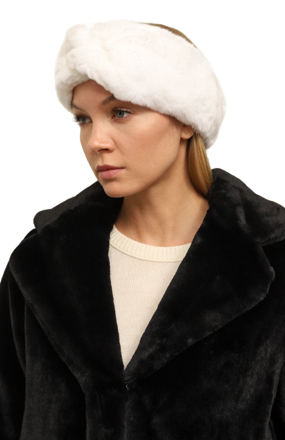 Меховой ободок из кролика YVES SALOMON, арт. 23WAA111XXREXX, фото 2