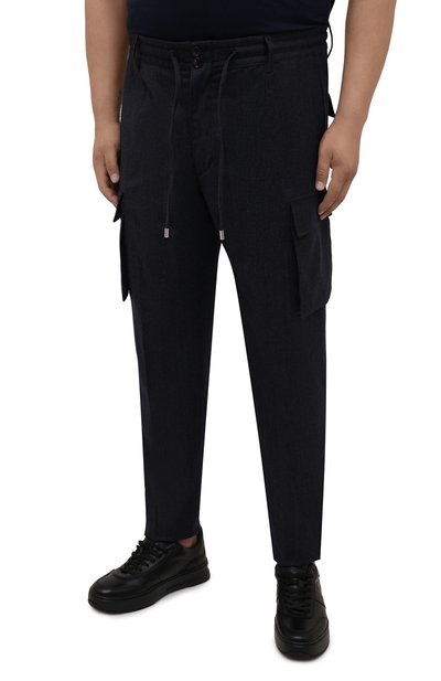 Брюки-карго из шерсти и хлопка CORTIGIANI, арт. 213604/0000/2295/60-70, фото 3