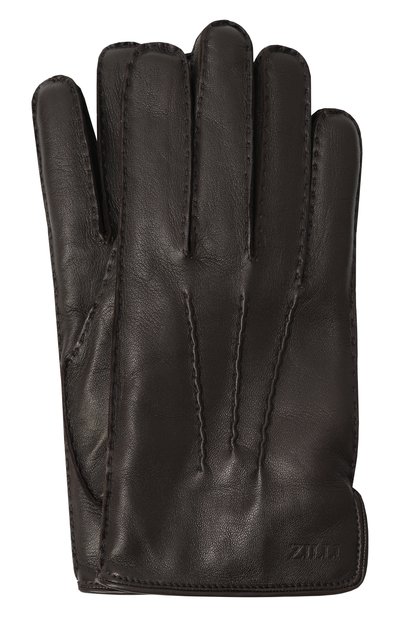 Мужские кожаные перчатки ZILLI, арт. GL007AM1980VZL000