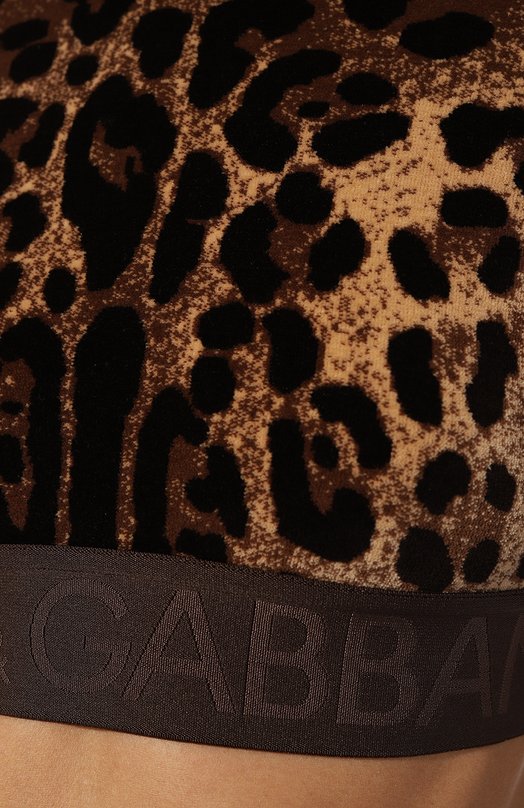 Хлопковый топ Dolce & Gabbana F8S62T/FJ7D5 Леопардовый  F8S62T/FJ7D5 Фото 5