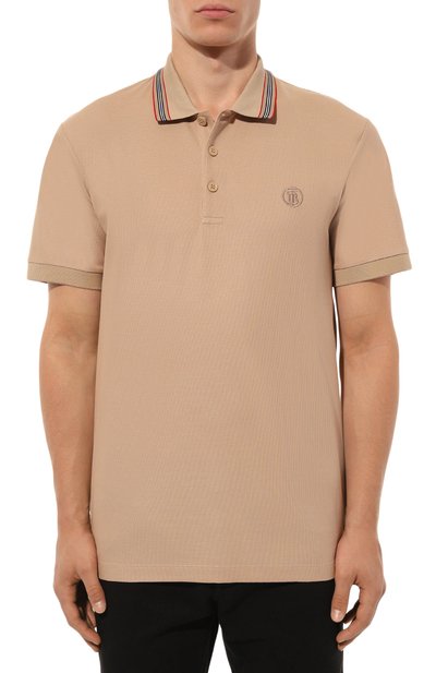 Хлопковое поло BURBERRY, арт. 8056223, фото 3