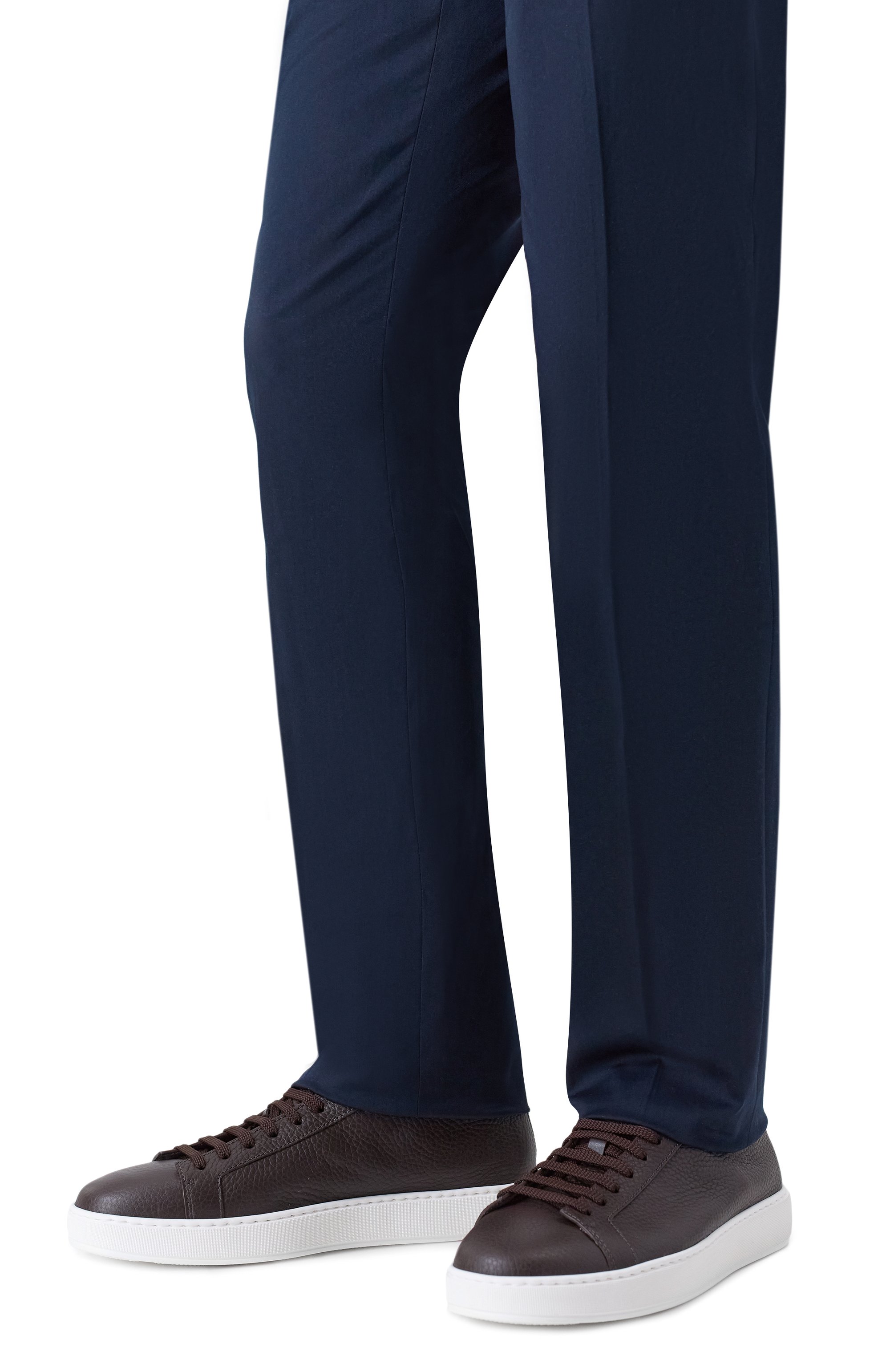 Кожаные кеды cleanic SANTONI, арт. MBCG21571BARCMMD, фото 3